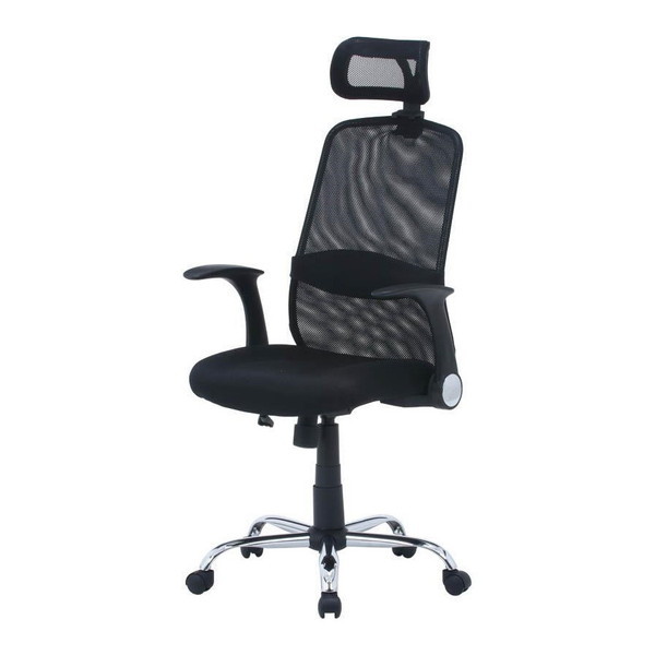 不二貿易 35424 ヘッド付アームアップチェア ARP-01 BK ブラック メーカー直送