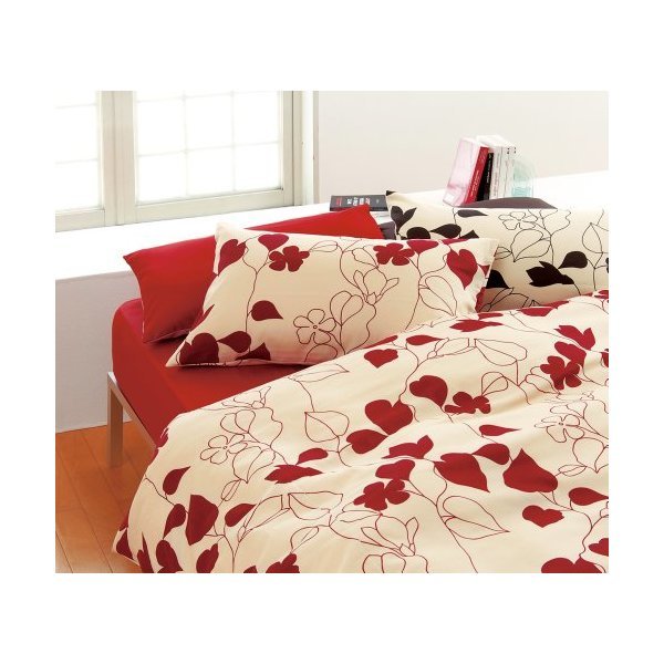 西川 2187-23138 RE レッド [掛けふとんカバー シングルサイズ]