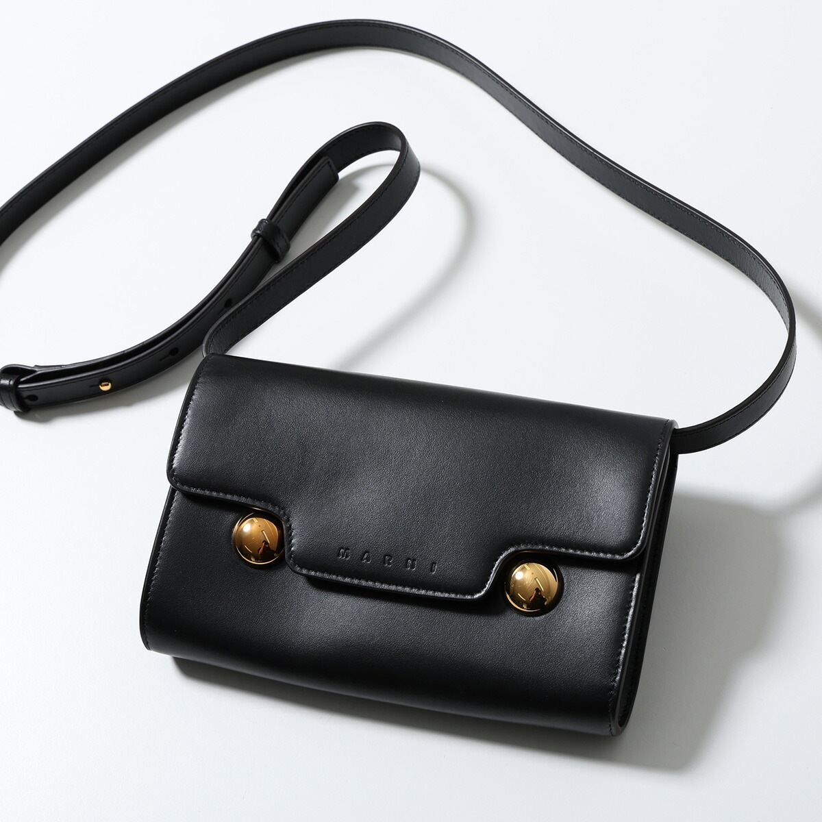 MARNI マルニ ショルダーバッグ Trunkaroo トランカルー PHMO0041U0 P6948 レディース レザー クラッチ スタッズ ロゴ 鞄 00N99 PHMO0041U0P6948