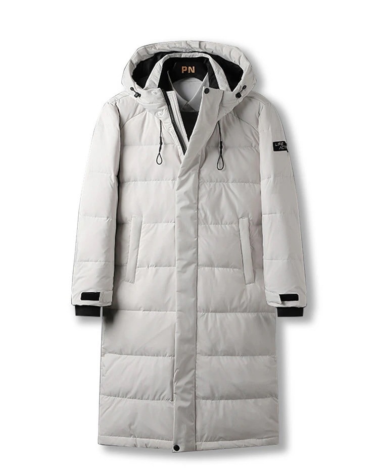 ダウンジャケットメンズハイネックアウターキルティングコートフード付き防寒暖かい冬服軽くて暖かく快適スーツの上に203040