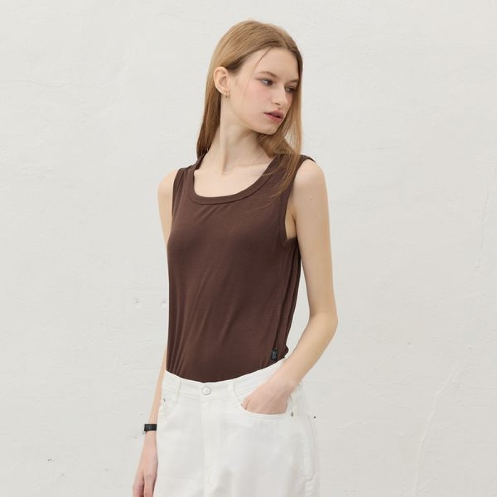 [リアーナニューヨーク] ミニマリストデイリーノースリーブトップ