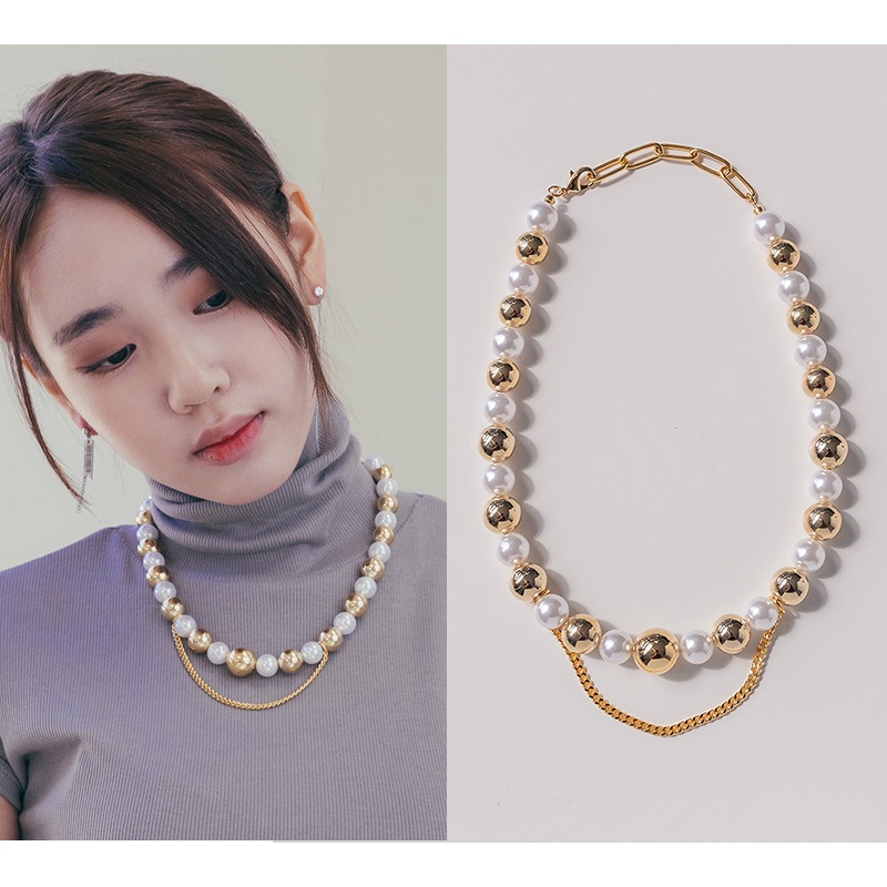 [韓国ジュエリー]ティーオーク ネックレス/韓国女性アクセサリー韓国ファッション