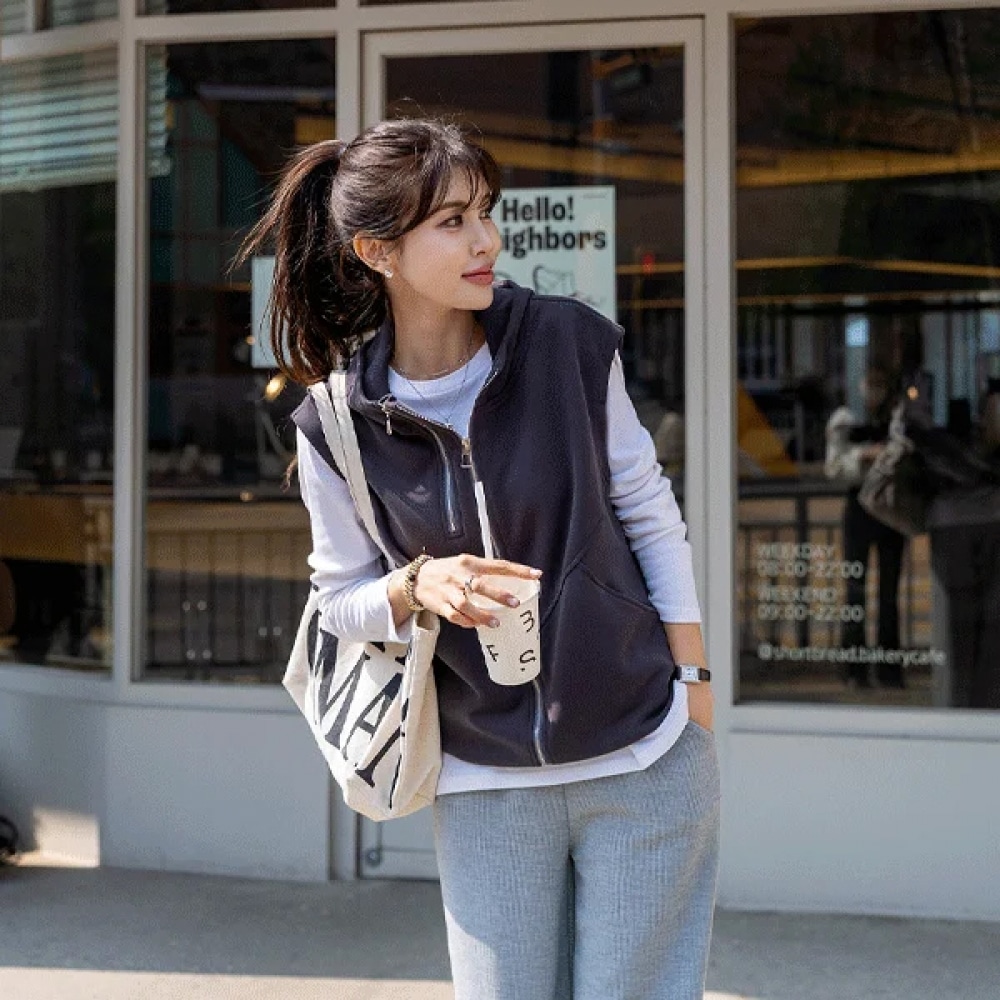 (マーク21) (55~100) ツーアップラインパーカーベスト41-J-8