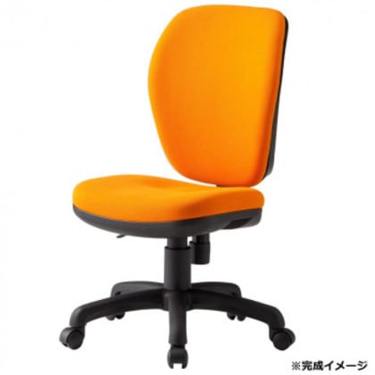 藤沢工業(TOKIO) オフィスチェアハイバック FST-77H オレンジ