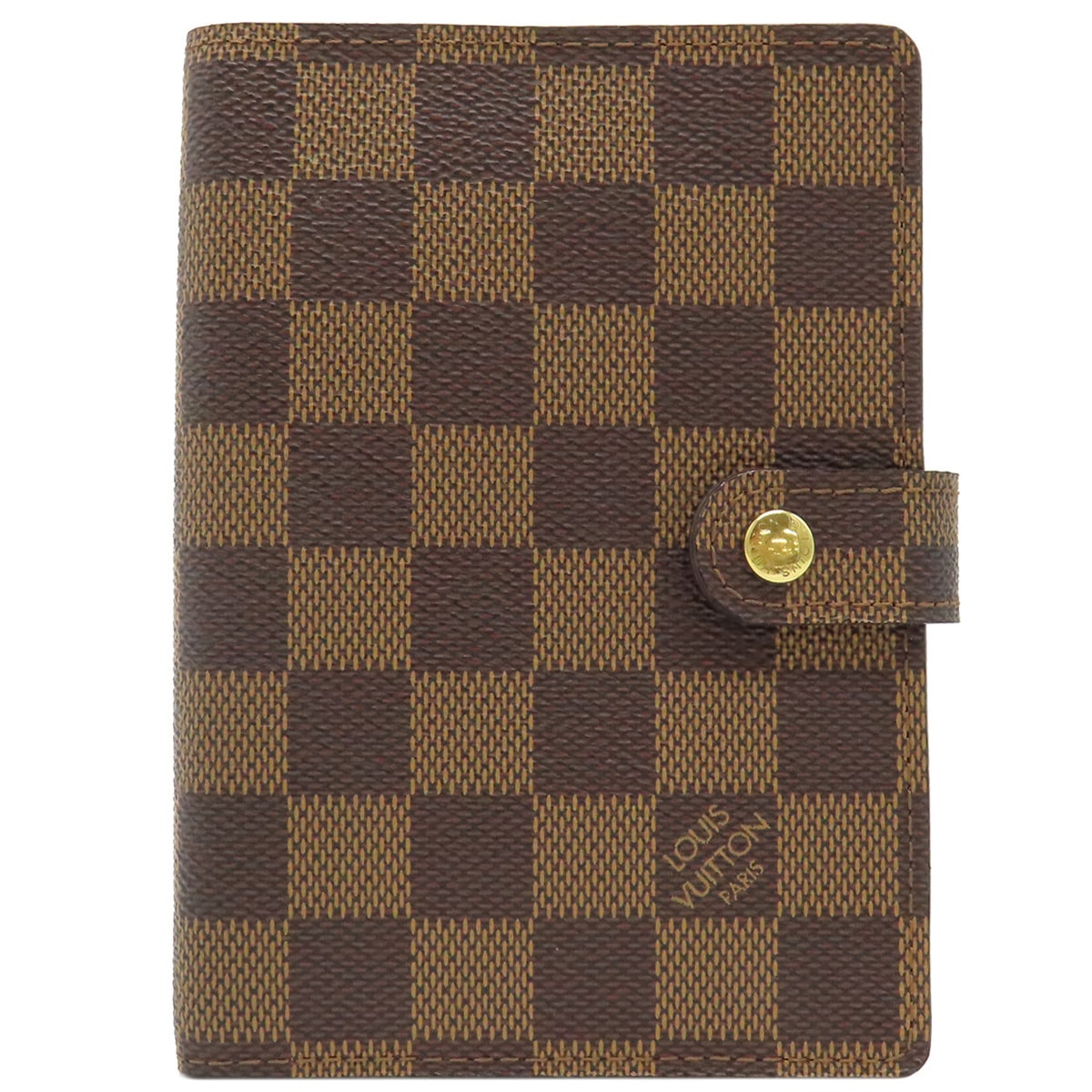 ルイヴィトン LOUIS VUITTON 手帳カバー アジェンダ PM ダミエキャンバス ダミエエベヌ 茶 システム手帳 ダイアリー スケジュール帳 R20700 CA0014【中古】