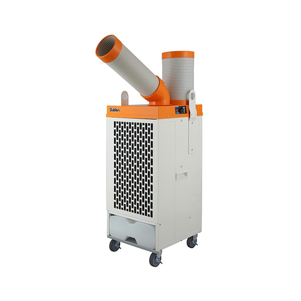 スイデン スポットエアコン３口ミニドレンタイプ首振りなし 550 x 620 x 1430 mm SS-63EH-3 | スイデン(Suiden) スポットエアコン SS-25DLN-3 自動首振り