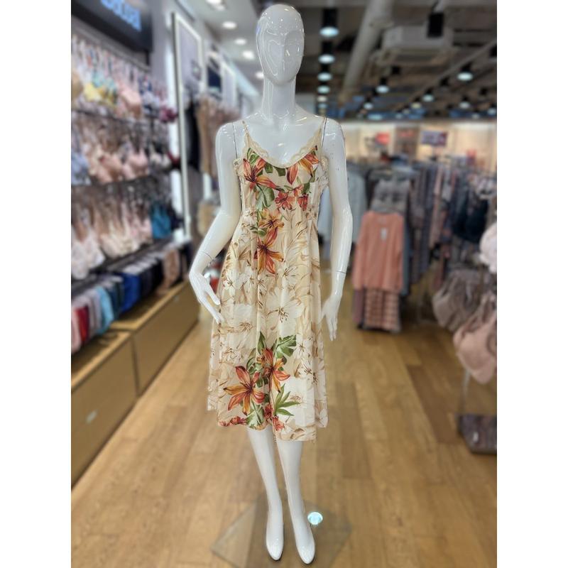 [坡州店] [] シフォンプリントフルスリップ（SK）WFS3101