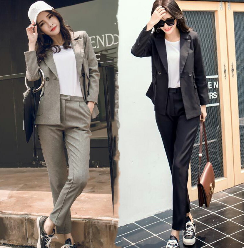 パンツスーツ上下セットスーツレディース春春秋ビジネススーツジャlケット+パンツ長袖レディーススーツリクルートスーツセットアップ大きいサイズフォーマル入学式卒業式就活面接通勤オフィス洗えるスーツセットO