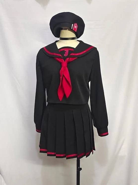 新作入荷モブちゃん ブルアカ 正義実現委員会 戦闘服 セーラー服 JK 学生服 男 女 オーダーメイド 黒 コスチューム コスプレ