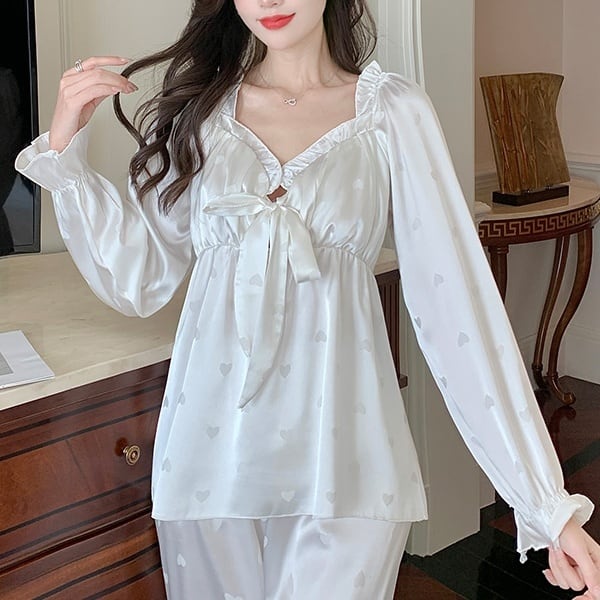 2color レディース ルームウェア 部屋着 寝巻 ナイトウェア リラックスウェア トップス