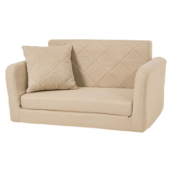 LSF-4888G-2P-BE 肘リクライニングソファベッド(ベージュ) メーカー直送