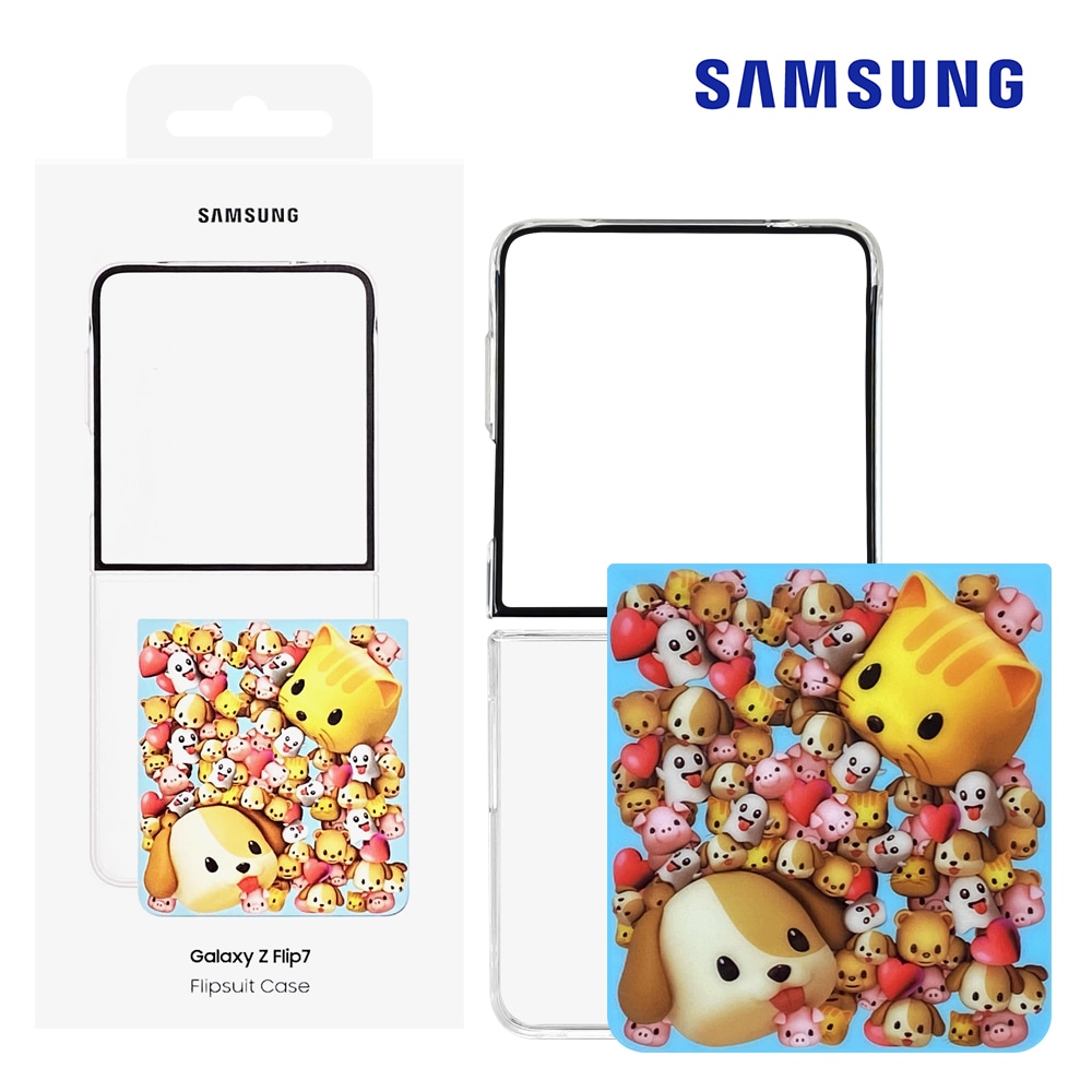 Samsung 純正品 ギャラクシー フリップ スーツ カードケース 透明ギャラクシーZ フリップ7