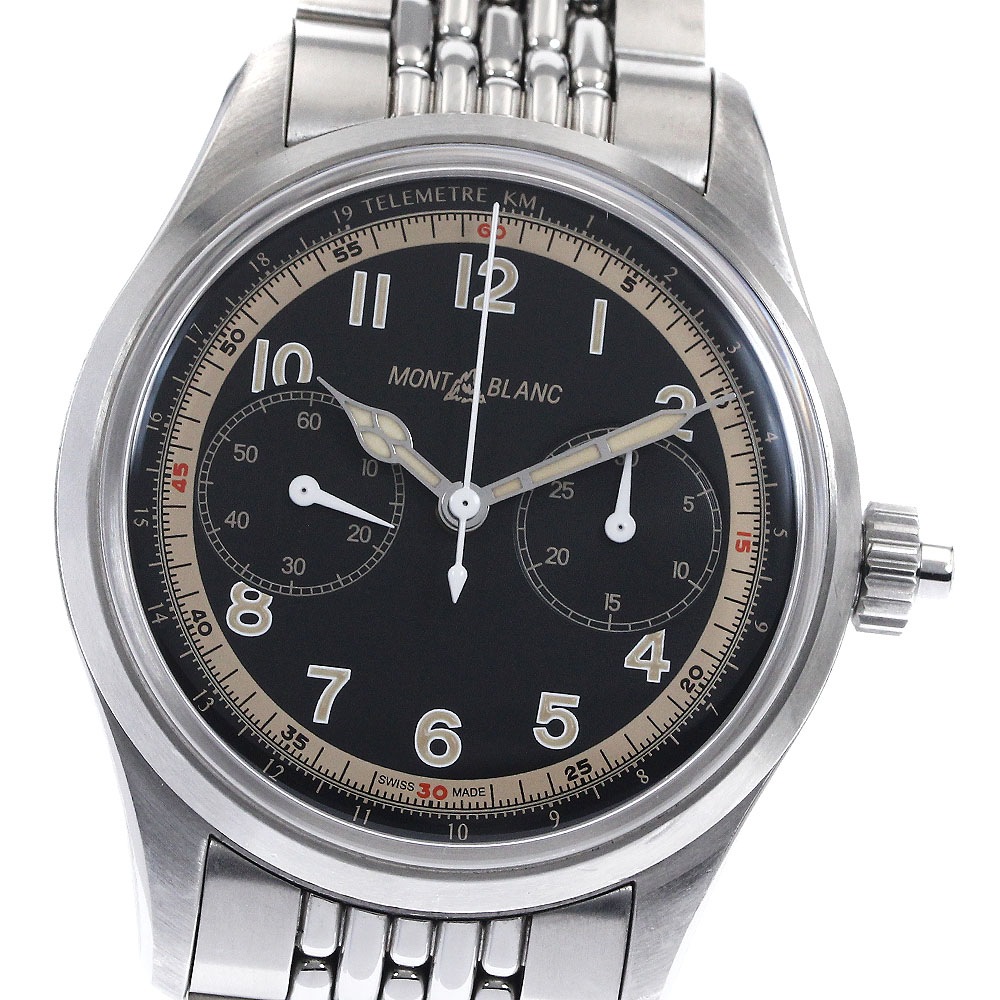 モンブラン MONTBLANC 125582 1858 モノプッシャークロノグラフ 自動巻き メンズ 保証書付き_894789【中古】