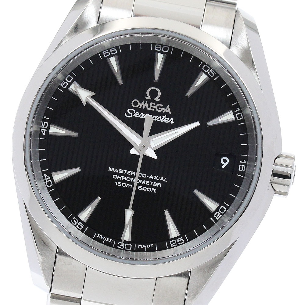オメガ OMEGA 231.10.39.21.01.002 シーマスター アクアテラ マスターコーアクシャル デイト 自動巻き メンズ 良品 _881929【中古】