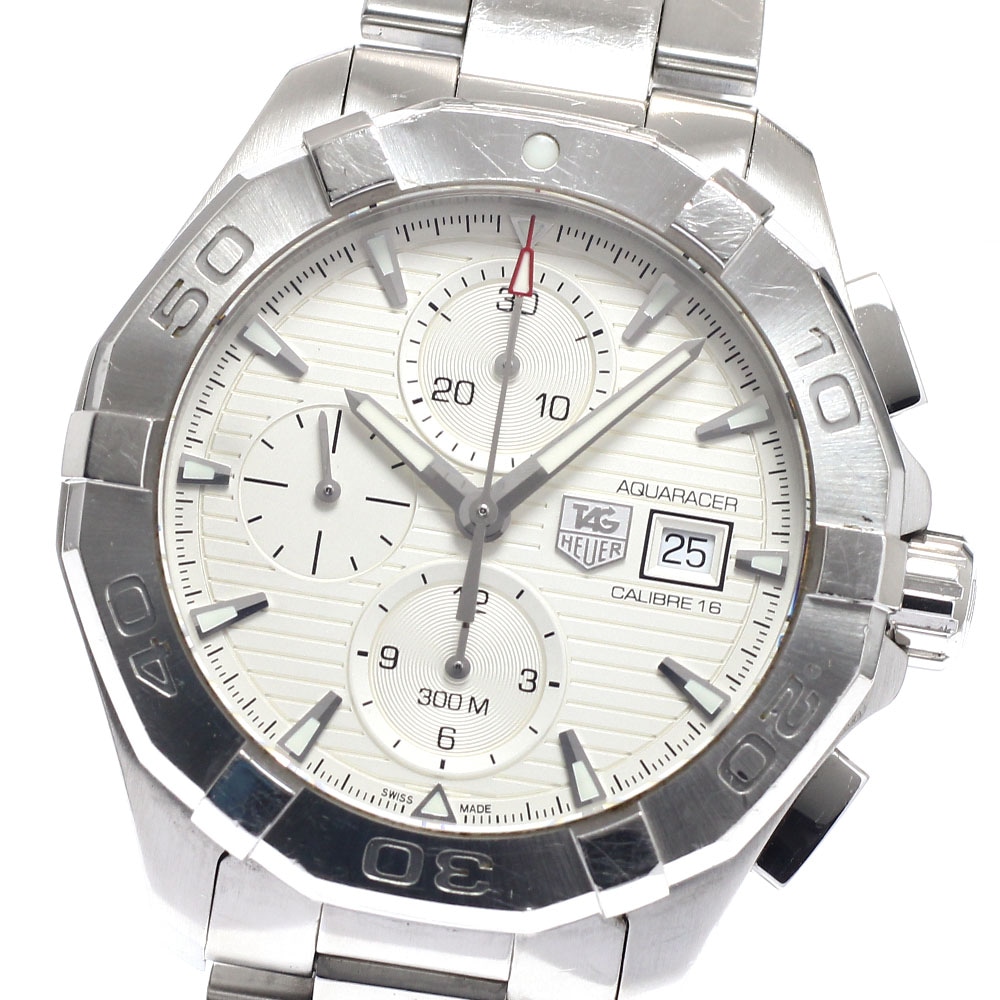 訳あり タグホイヤー TAG HEUER CAY2111 アクアレーサー クロノグラフ 自動巻き メンズ _944160【中古】