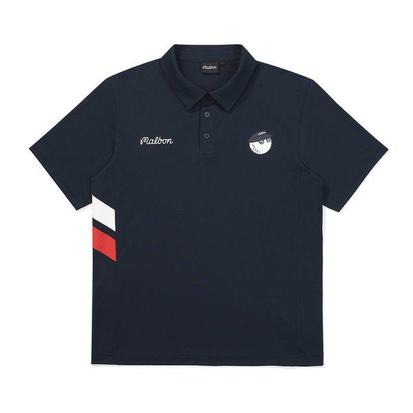[マルボン公式] XERO バケットフラッグポロシャツ NAVY (MAN)