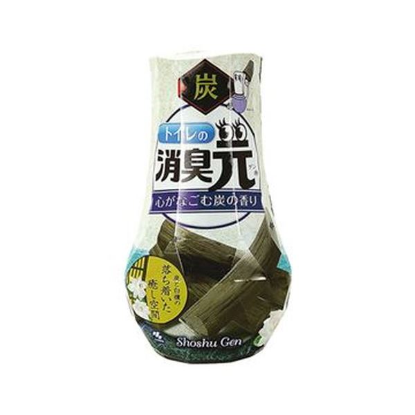 （まとめ）小林製薬 トイレの消臭元心がなごむ炭の香り 400ml 1セット（3個）[x10セット]