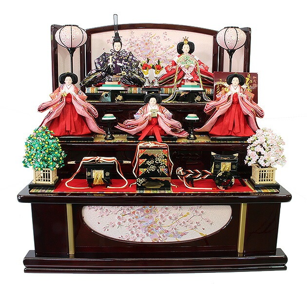 雛人形 ひな人形 お雛様 おひなさま かわいい 手作り 2023年 新作 秀光 限定品 送料無料 コンパクト ミニ 初節句 ひな祭り 段 3段 五人 5人 買得 お得 人気 ランキング A3563