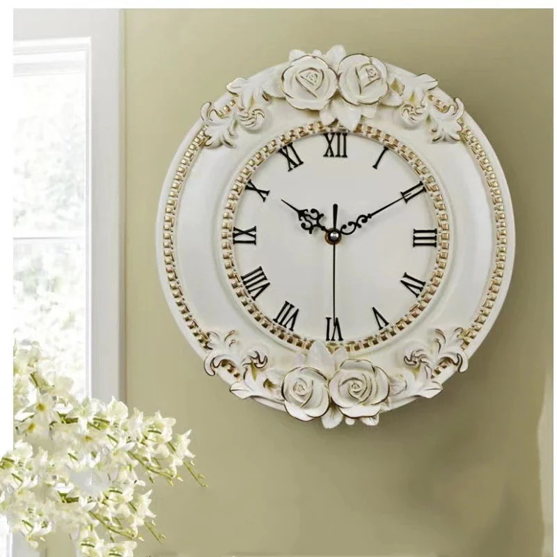 壁掛け時計 レトロ時計 掛け時計 北欧 インテリア ローマ レトロ風 おしゃれ 静音 時計 部屋 リビング