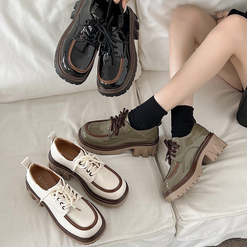 每日更新バブーシュローファー韓国 靴 美脚着痩せ厚底ローファー 通勤百掛けシューズ厚底太ヒールファー靴ヒールパンプスシューズ レディース母の日