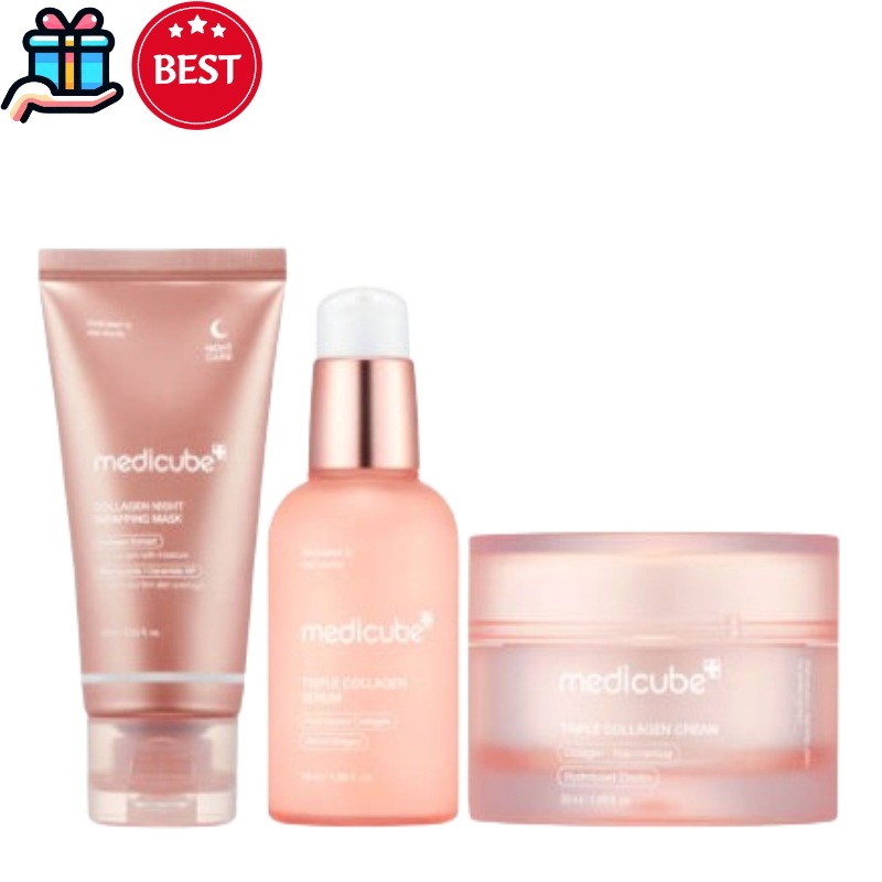 [コラーゲンメガ割商品] コラーゲンセラム+クリーム+ラッピングパック3点セット+贈呈 日焼け止めクリーム メガ割 スキンケア基礎化粧品 弾力 しみそばかす そばかす くすみ シミそばかす 保湿 栄養