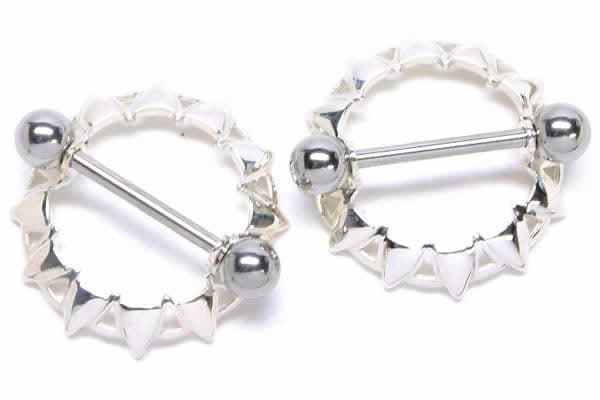 14G ニップル 乳首 シルバー925 ネイルニップルピアス ストレートバーベル シールド 14ゲージ 胸 乳輪 ボディピアス メンズ レディース ボディーピアス sns07xxxxxxxx