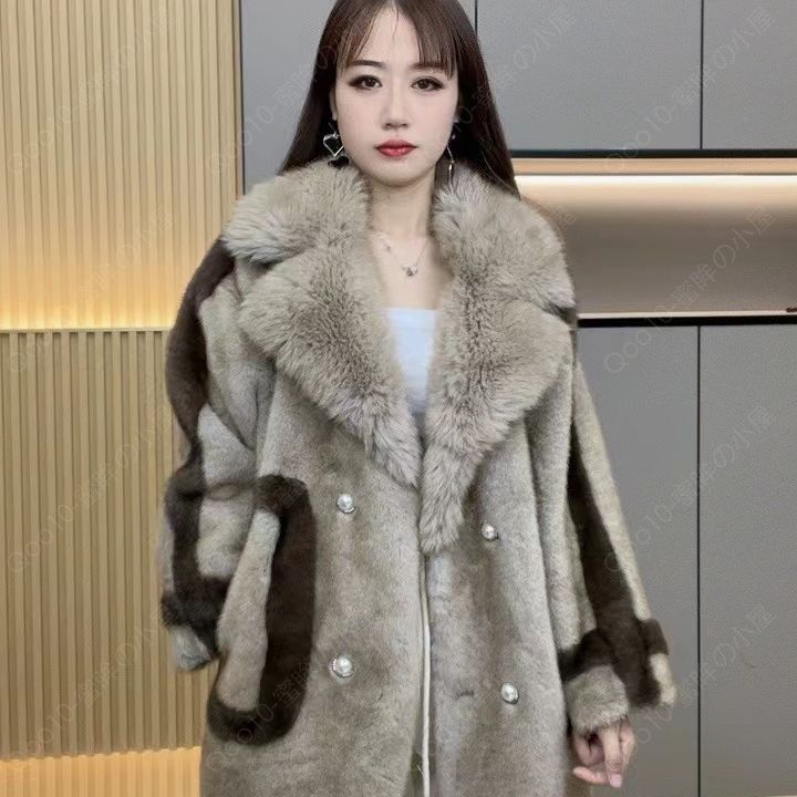 長袖 ファーコート 防風 メンズ 人気 ロングコート おしゃれ アウター 暖かい 冬物 防寒 毛皮コート 上質 コート 上着 ジャケット フェイクファー-68