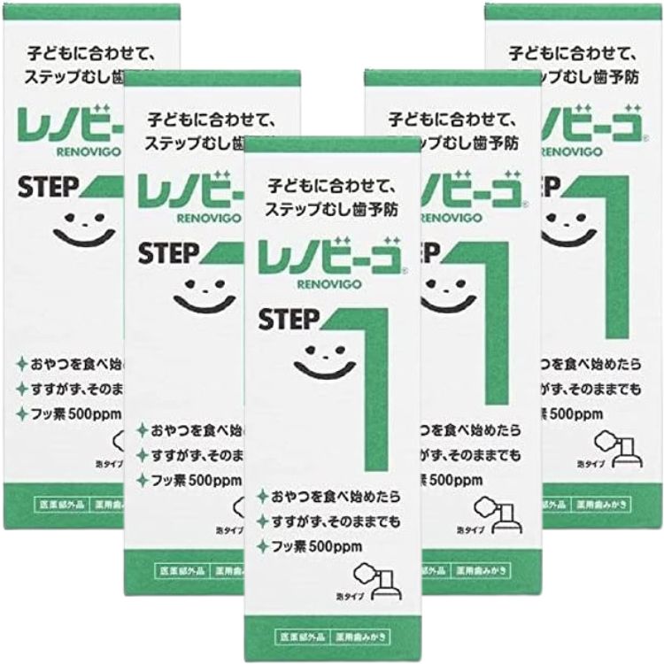 5個セット ゾンネボード製薬 レノビーゴステップ1 40ml フッ素 泡