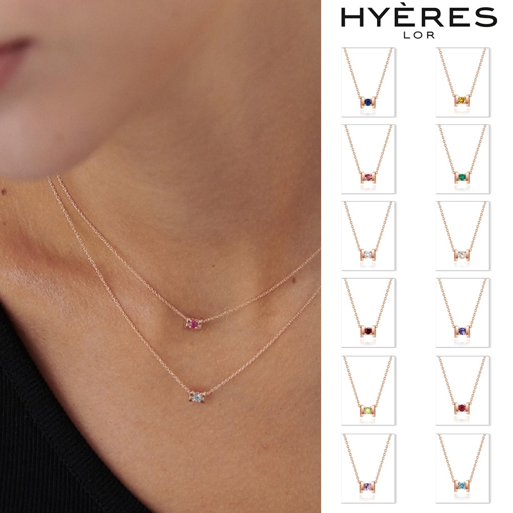 [HYERES LOR] Happiness Zodiac 14K Necklace (P)
