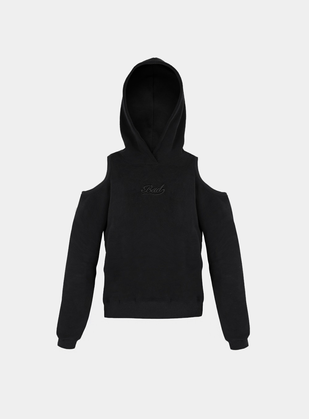 【BADBLOOD】 BEYOND SOFT CUTOUT HOOD : BLACK