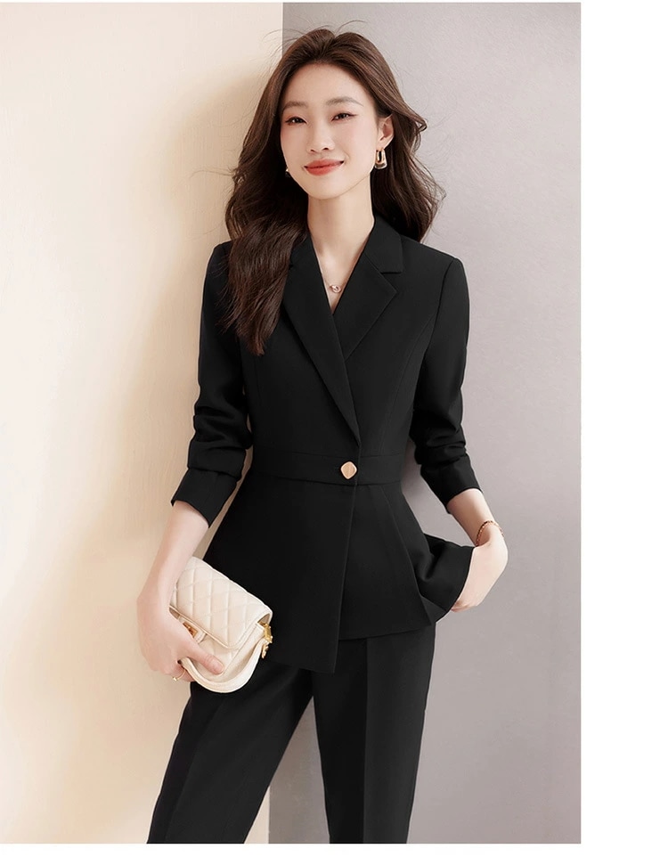 グレー 西装 ジャケット レディース 秋冬 新作 高級感 気質 職業 スーツ 9908 5,425円