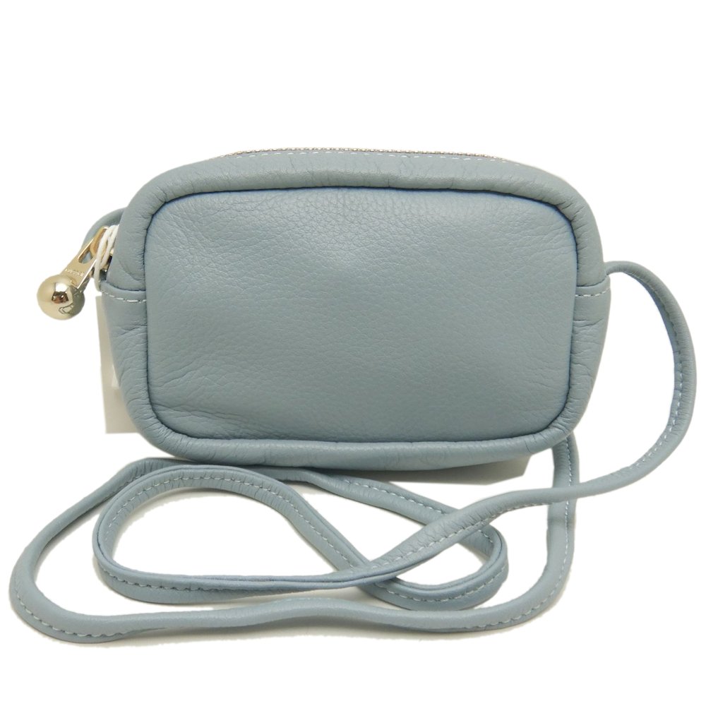 ポーチ ソフトレザー RUZ1051389A0001 ショルダーバッグ レザー 水色 レディース /253240【未使用】