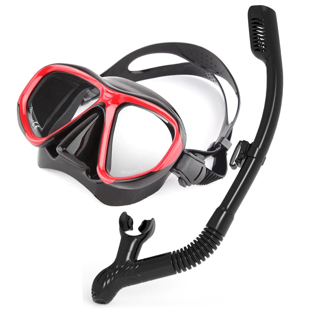 スキューバダイビングとシュノーケリング用のプロのシリコンダイブマスク,防曇および防曇ゴーグル,水泳用