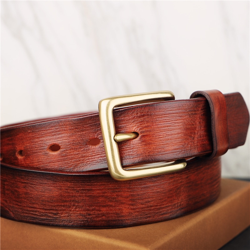 男性ベルトリアル皮ファッションワイルドデニムのベルト T0092