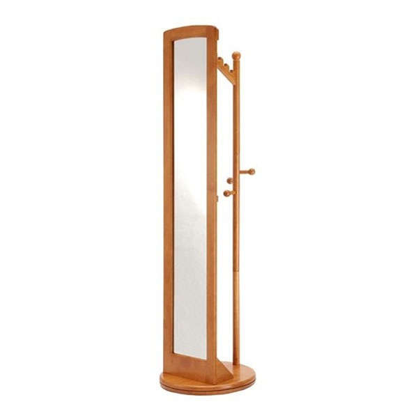 市場株式会社 M-2290HBR ミラー付き回転ハンガー ハニーブラウン メーカー直送