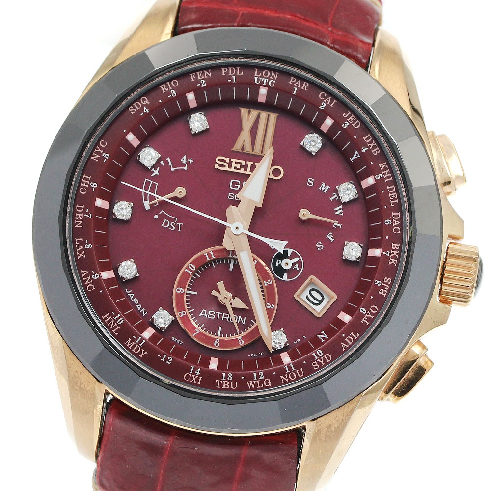 セイコー SEIKO SBXB080/8X53-0AM0-2 アストロン 9Pダイヤ GPS 500本限定 ソーラー電波 メンズ _953598【中古】