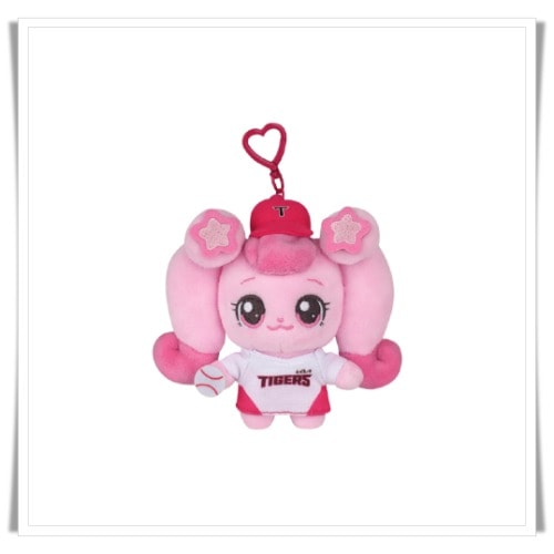 Kia Tigers x Catch! Tiniping キーリング Plush Keyring Heartsping