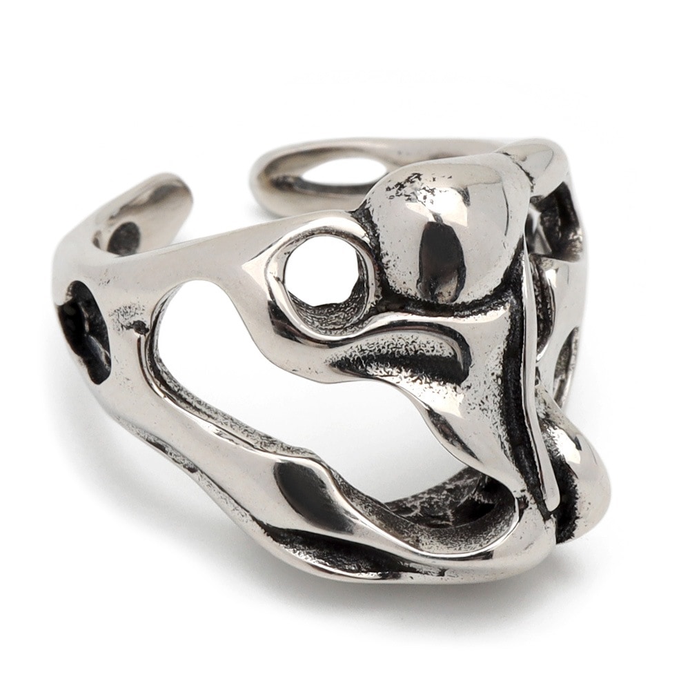 925 ユニークなスカルモチーフリング [cr555]