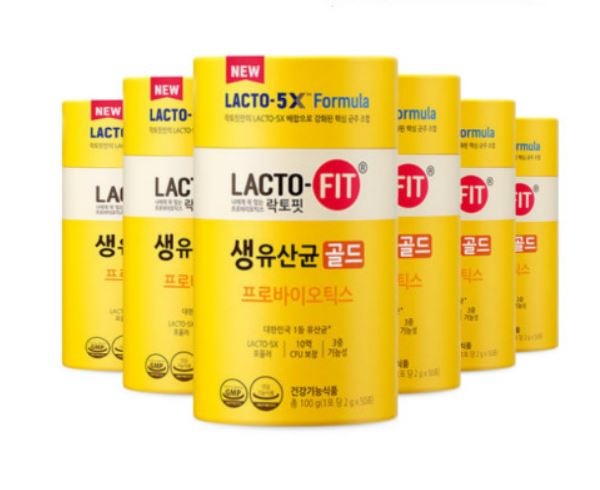 50本ｘ6箱　鍾根堂正規品　LACTO-FIT ラクトピット 生乳酸菌ゴールド 生乳酸菌　韓国