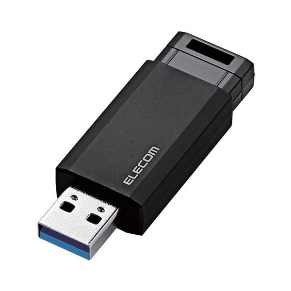 MF-PKU3128GBK USBメモリー USB3.1(Gen1)対応 ノック式 オートリターン機能付 128GB ブラック メーカー直送