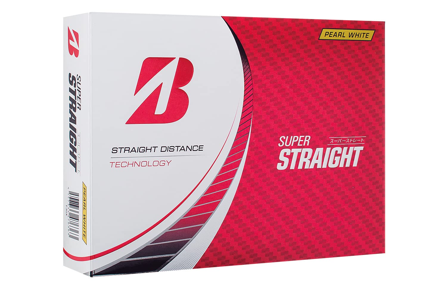 BRIDGESTONE(ブリヂストン)ゴルフボール SUPER STRAIGHT 2023年モデル 12球入 パールホワイト