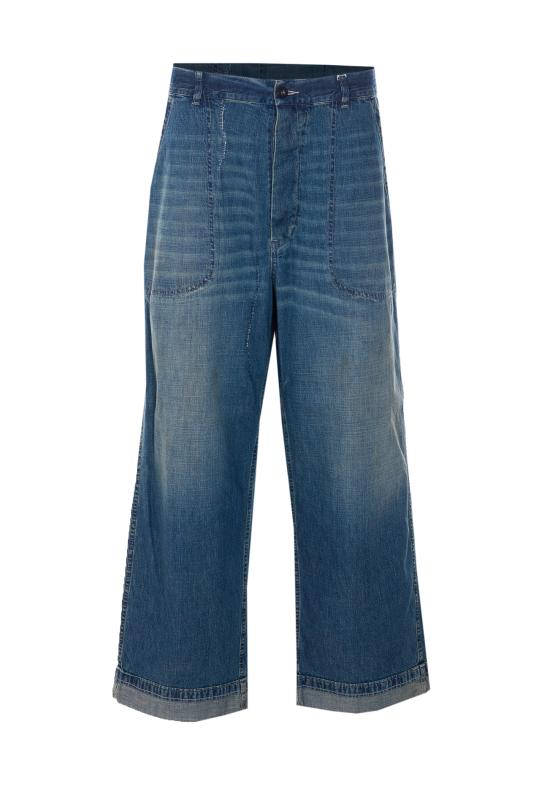 MAISON MARGIELA Men Straight Pants S50KA0710 M30021962 Blue