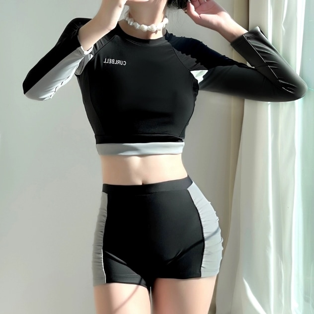 水着 スイムウエア レディース セパレート トップス 長袖 ショート丈 ショートパンツ かわいい 大人可愛い きれいめ シンプル カジュアル 大人 上品 おしゃれ かっこいい 大人女子 こなれ感その他 水着・ラッシュガード