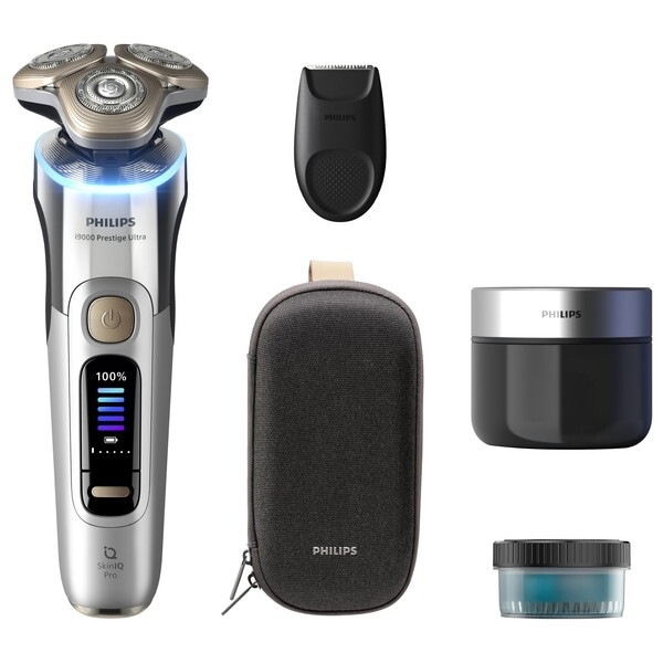 XP9404/21 クローム i9000 プレステージ ウルトラ ウェット&ドライ電気シェーバー (回転式・充電式)