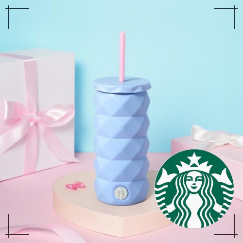 STARBUCKS公式 SS コットンキャンディ ナナス ブルー タンブラー 444ml