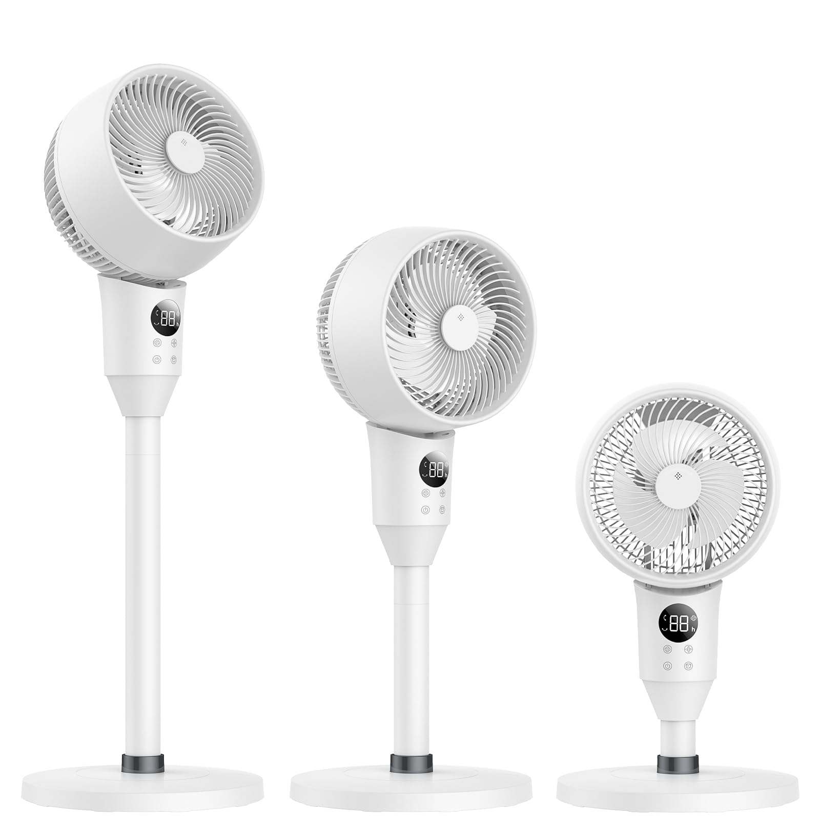 サーキュレーター 扇風機 兼用【2025新登場＆節電対策】 サーキュレーター 静音 自動首振り せんぷうき 風量6段階調節 リビング 首振り リモコン付き 省エネ タイマー付き 高さ調整可能 換気/空