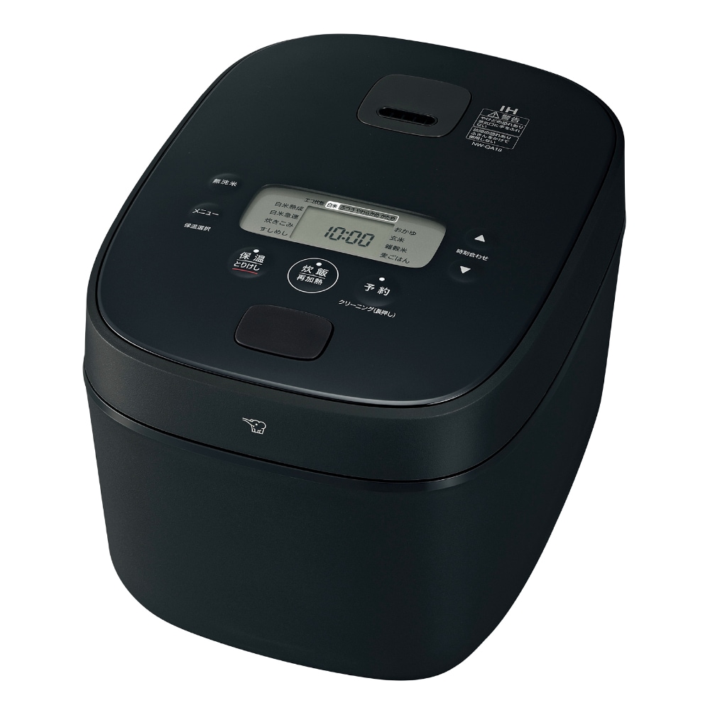 象印 IH炊飯ジャー 1升 極め炊き ブラック NW-QA18-BA ZOJIRUSHI IH 炊飯器