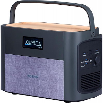 工進(KOSHIN) ポータブル電源 BPS-12L リチウムイオン電池 定格 1200W ポータブルバッテリー 節電 防災 非常用電源