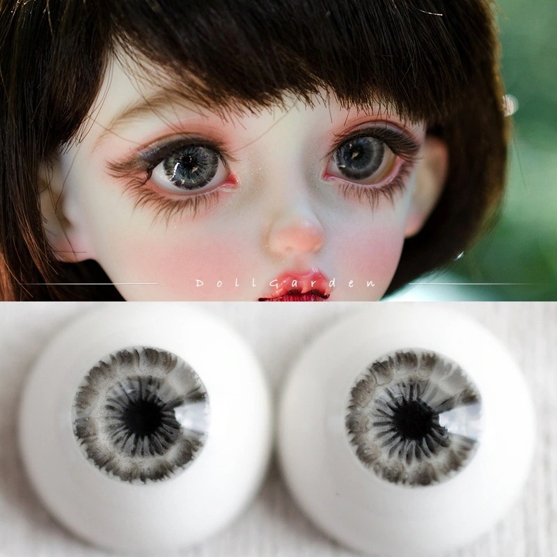 BJD ドールアイ ドール用 石膏アイ 黒色 真人風 12/14/16/18/20/22/24mm SD/MSD/幼SD球体関節人形用アイ