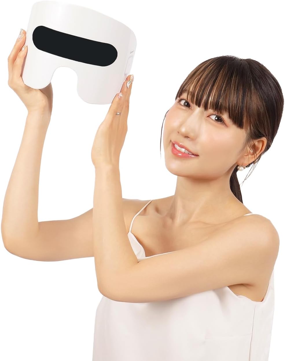 【ブロガー 桃さんも使用】 PLEASINGSAN （プリージングサン） 目元 目下 EMS LED 顔 専用 美顔器 光 マスク フェイスケア 肌 ケア 美容 男女共有 A-907